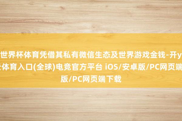 世界杯体育凭借其私有微信生态及世界游戏金钱-开yun云体育入口(全球)电竞官方平台 iOS/安卓版/PC网页端下载