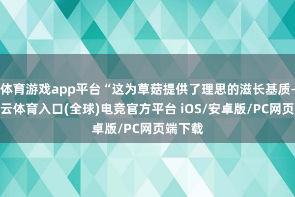 体育游戏app平台“这为草菇提供了理思的滋长基质-开yun云体育入口(全球)电竞官方平台 iOS/安卓版/PC网页端下载